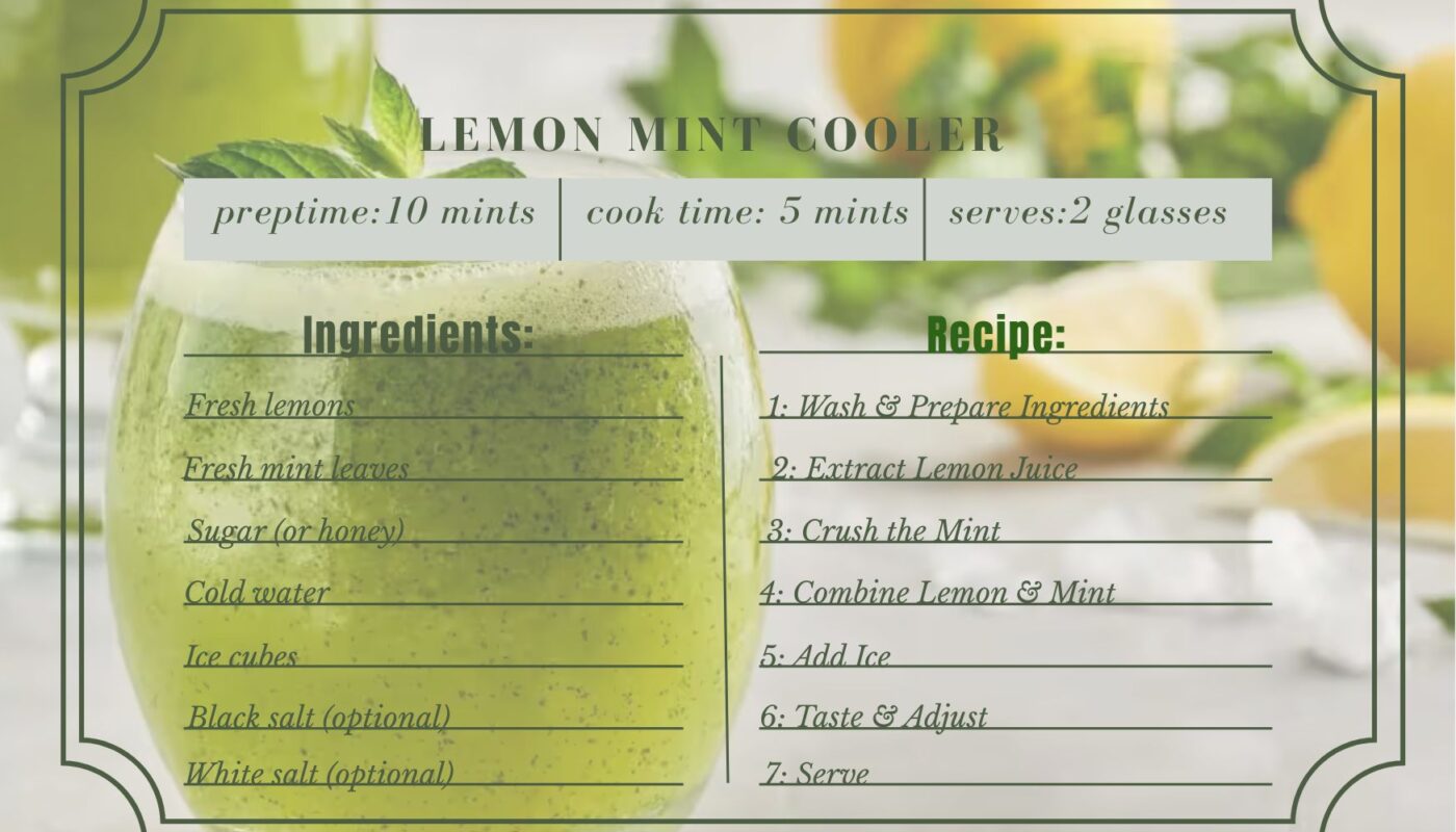 Lemon Mint Cooler