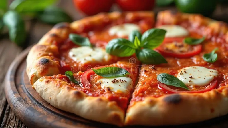 Irresistible Italian Perfection: Authentic Wood-Style Italian Margherita Pizza Made at home